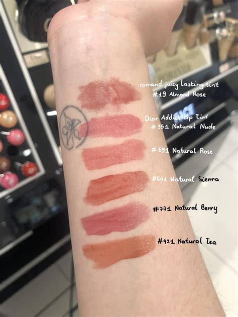 dior lip addict tatpo swatches|Dior lip tattoo color chart.